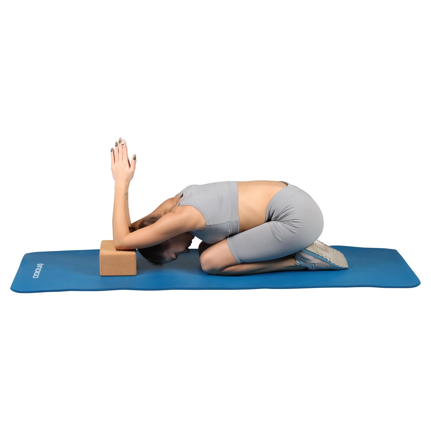 Bloc De Yoga En Liège Indigo 22,8*15,2*7,1 cm