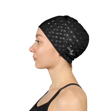 Bonnet de Natation Tissé Engommé avec Effet 3D INDIGO