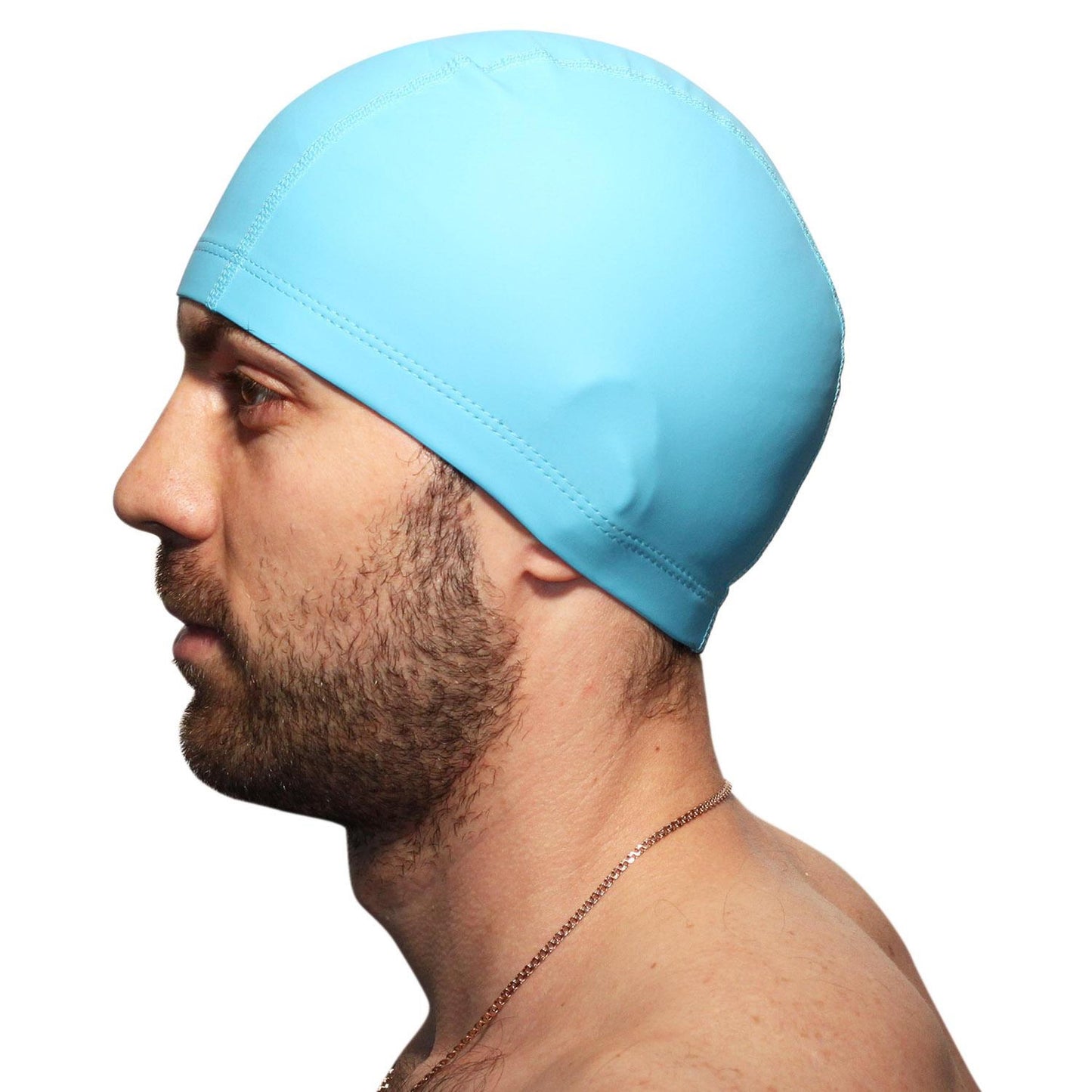 Bonnet De Natation Tissé Enduit Avec PU Indigo