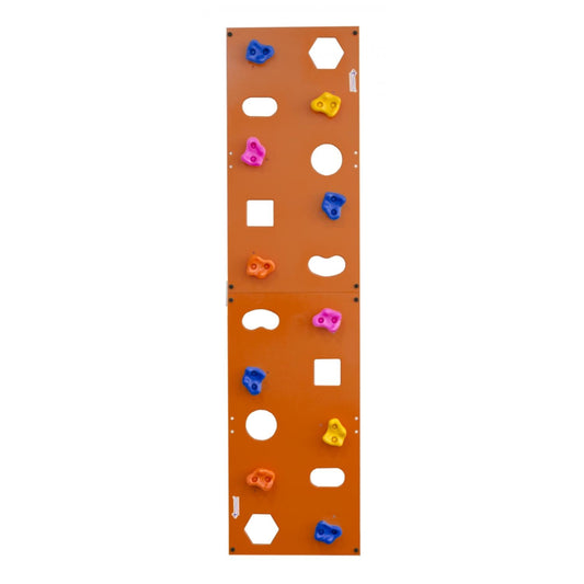 Mur d'Escalade 10 Prises avec Trous ELBRUS Orange 50*200 cm