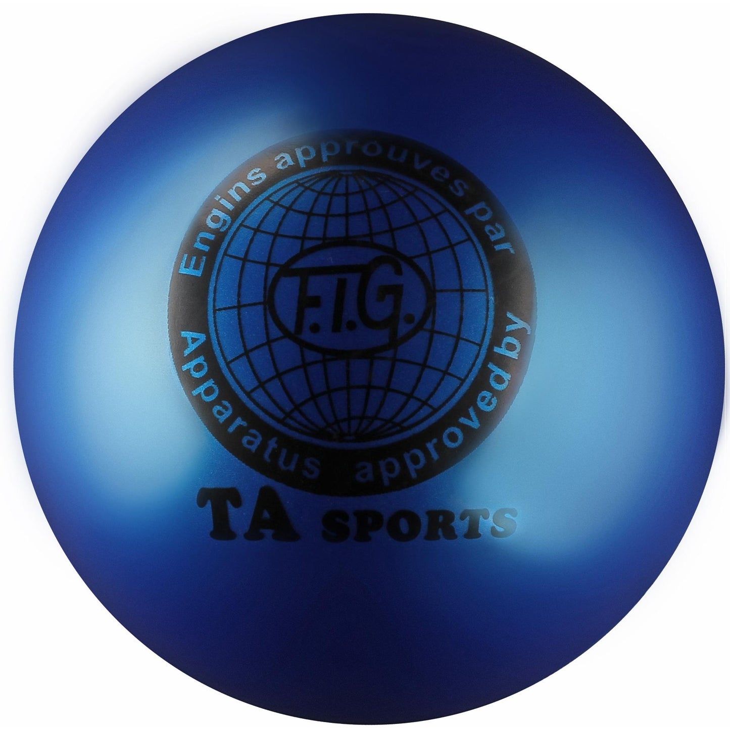 Indigo Metallic PVC Ball 400 g 19 cm