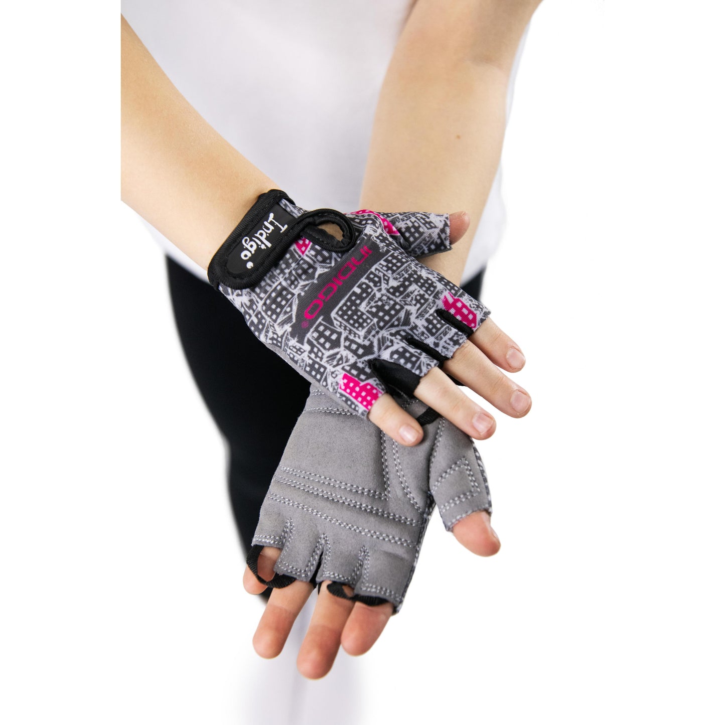Children's Cycling Gloves CITY INDIGO