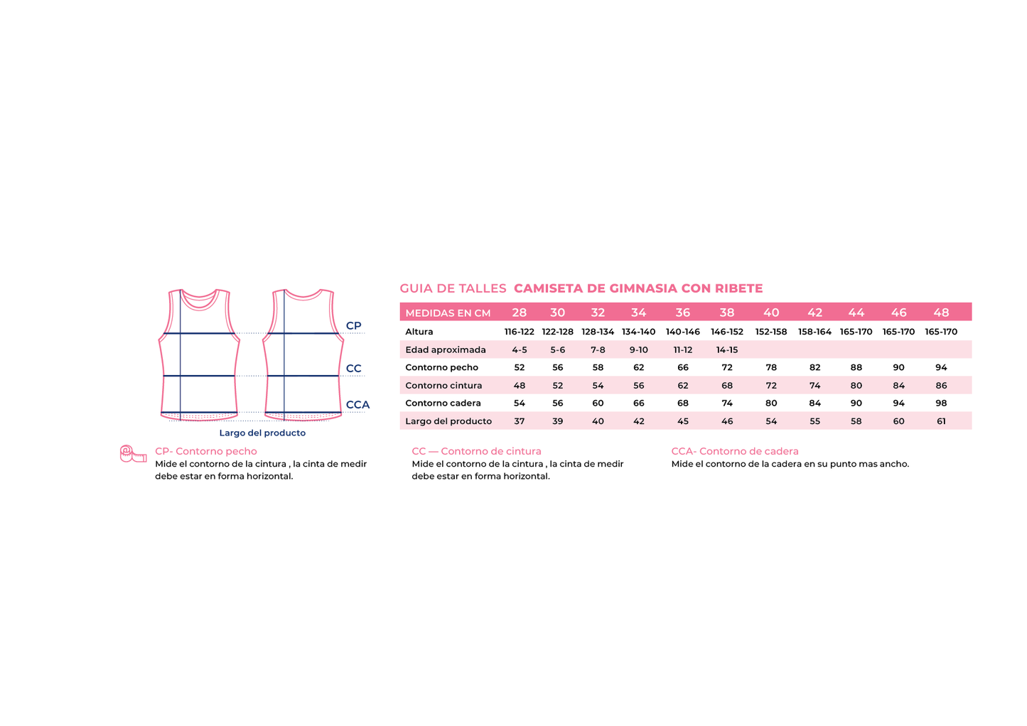 T-shirt de Gymnastique avec Bordure INDIGO Noir-Fuchsia