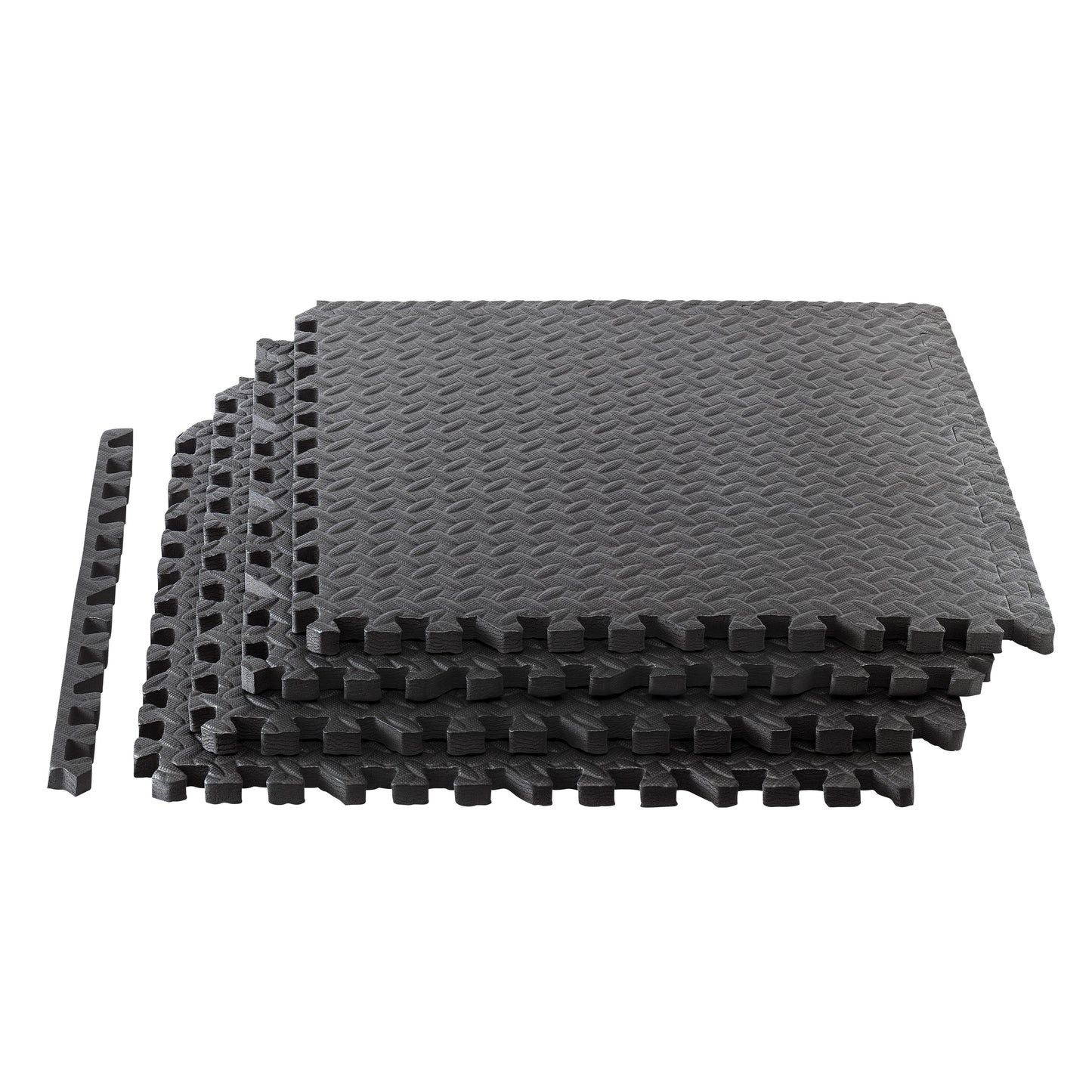 Esterilla de Fitness y Ejercicios Gimnasio Puzzle INDIGO 4 Unidades 60*60*2 cm Negro