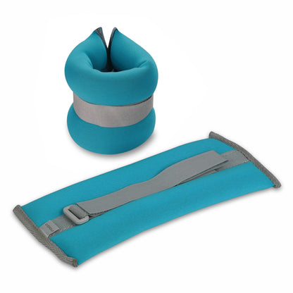 Poids pour Chevilles et Poignets en Néoprène INDIGO 2*0,4 kg