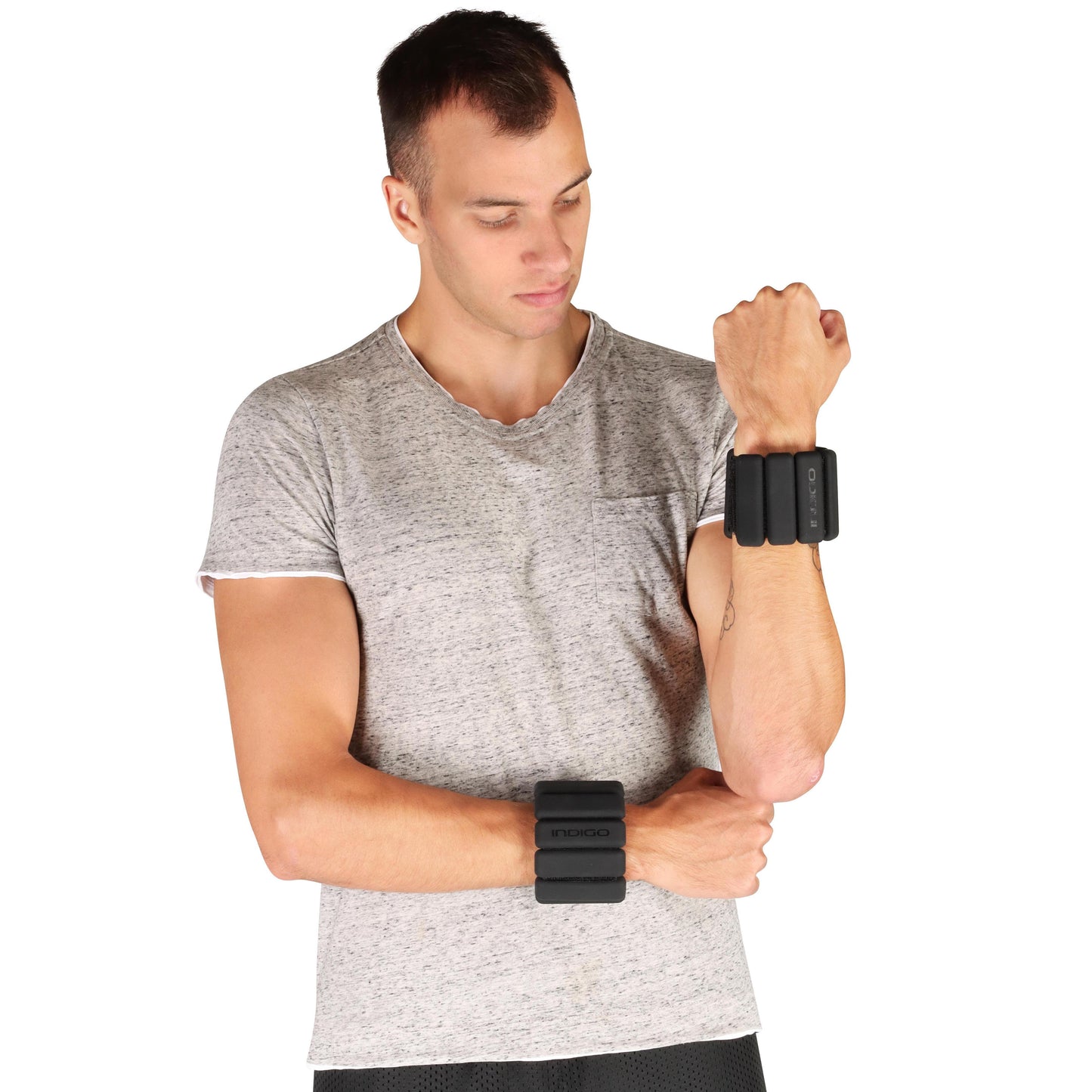 Caneleiras Halteres de Silicone ACTIVE INDIGO 2*0,45 kg