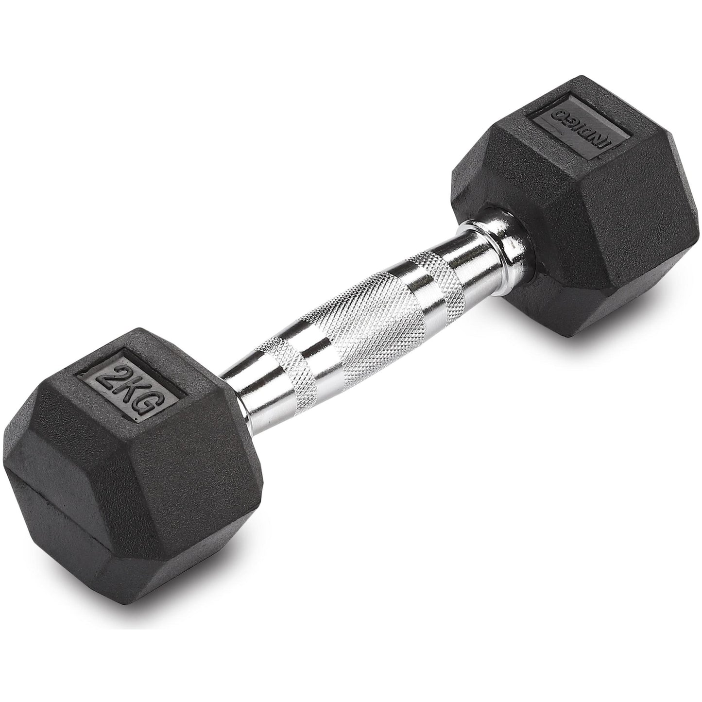 Mancuernas Hexagonales Hierro Fundido INDIGO Negro