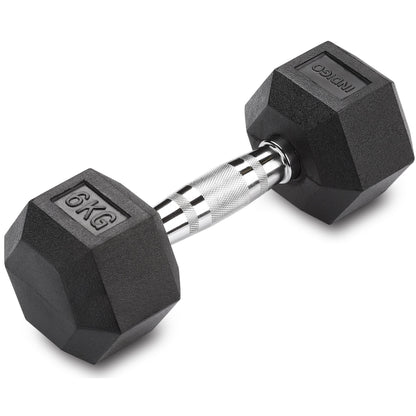 Mancuernas Hexagonales Hierro Fundido INDIGO Negro