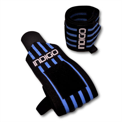 Poignet Élastique de Levage de Poids INDIGO Noir-Bleu
