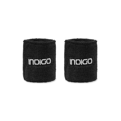 Muñequera Terry Indigo 2 Unidades se traduirait en français en : "Bracelet Éponge Indigo 2 Unités".