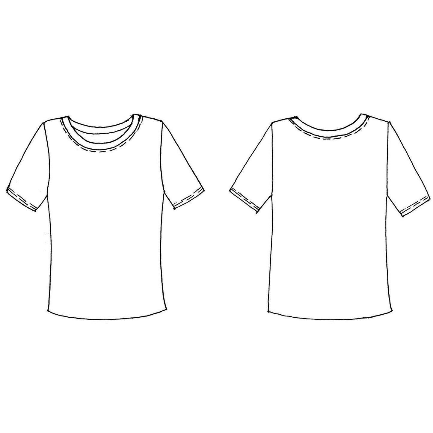 T-shirt de Gymnastique Manches Courtes INDIGO Noir