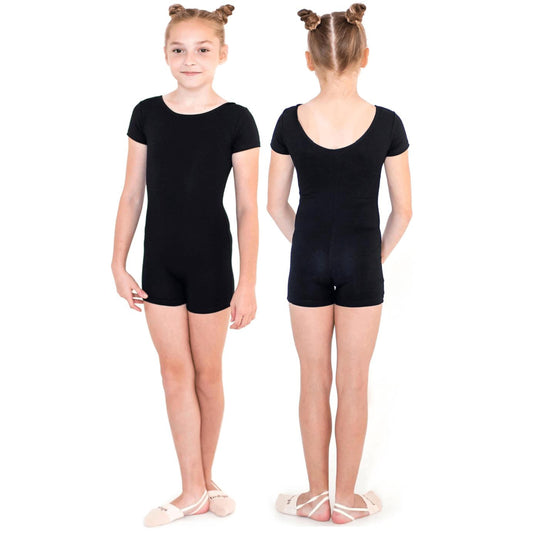 Justaucorps de Gymnastique Manches Courtes INDIGO Noir