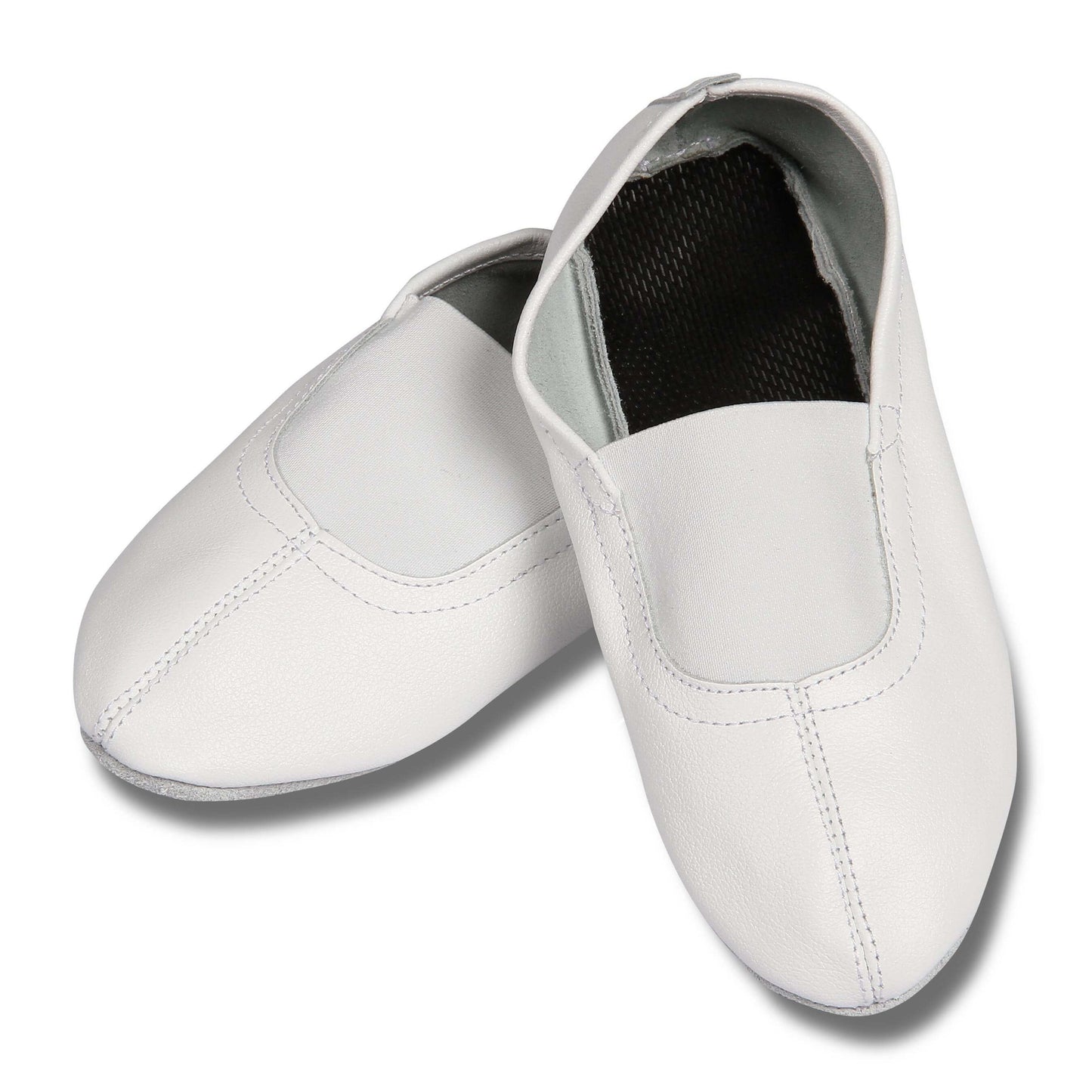 Chaussons De Gymnastique Rythmique En Cuir Avec Semelle Intérieure Douce INDIGO