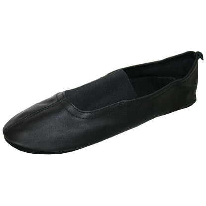 Chaussons De Gymnastique Rythmique En Cuir Avec Semelle Intérieure Douce INDIGO