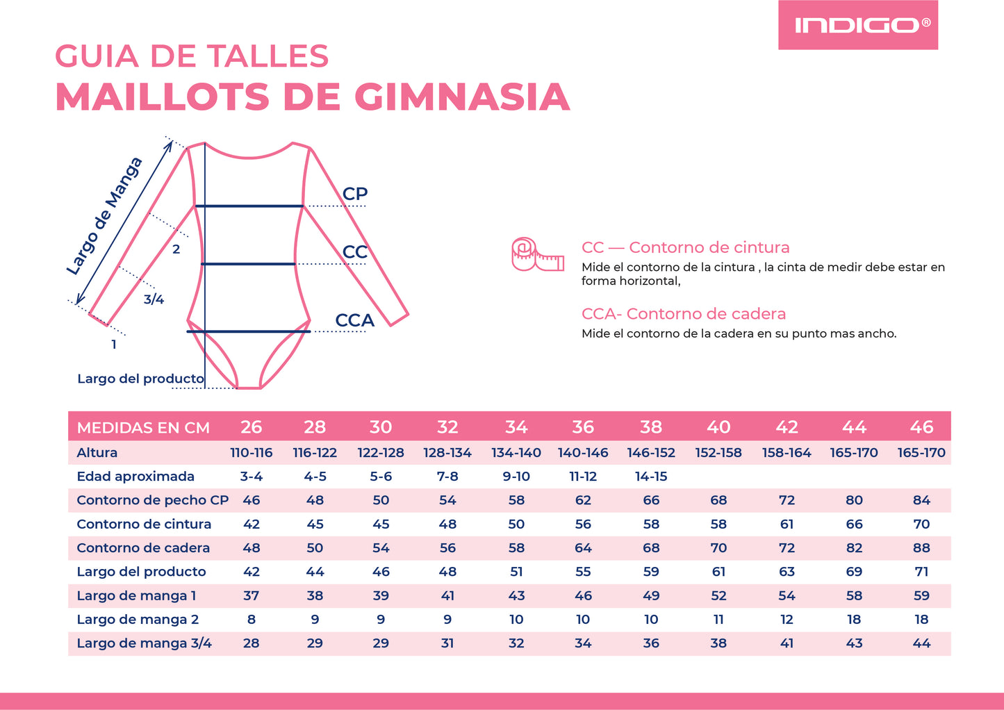 Collant preto de manga comprida INDIGO com saia