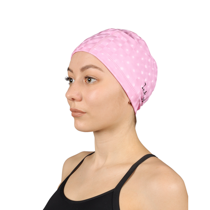 Swimming Cap Rubberized Fabric With 3D Effect INDIGO