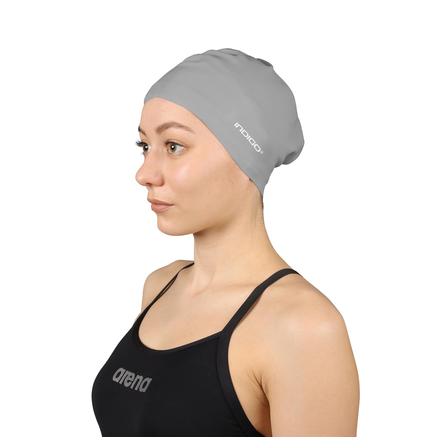 Bonnet De Natation En Silicone Pour Cheveux Longs INDIGO