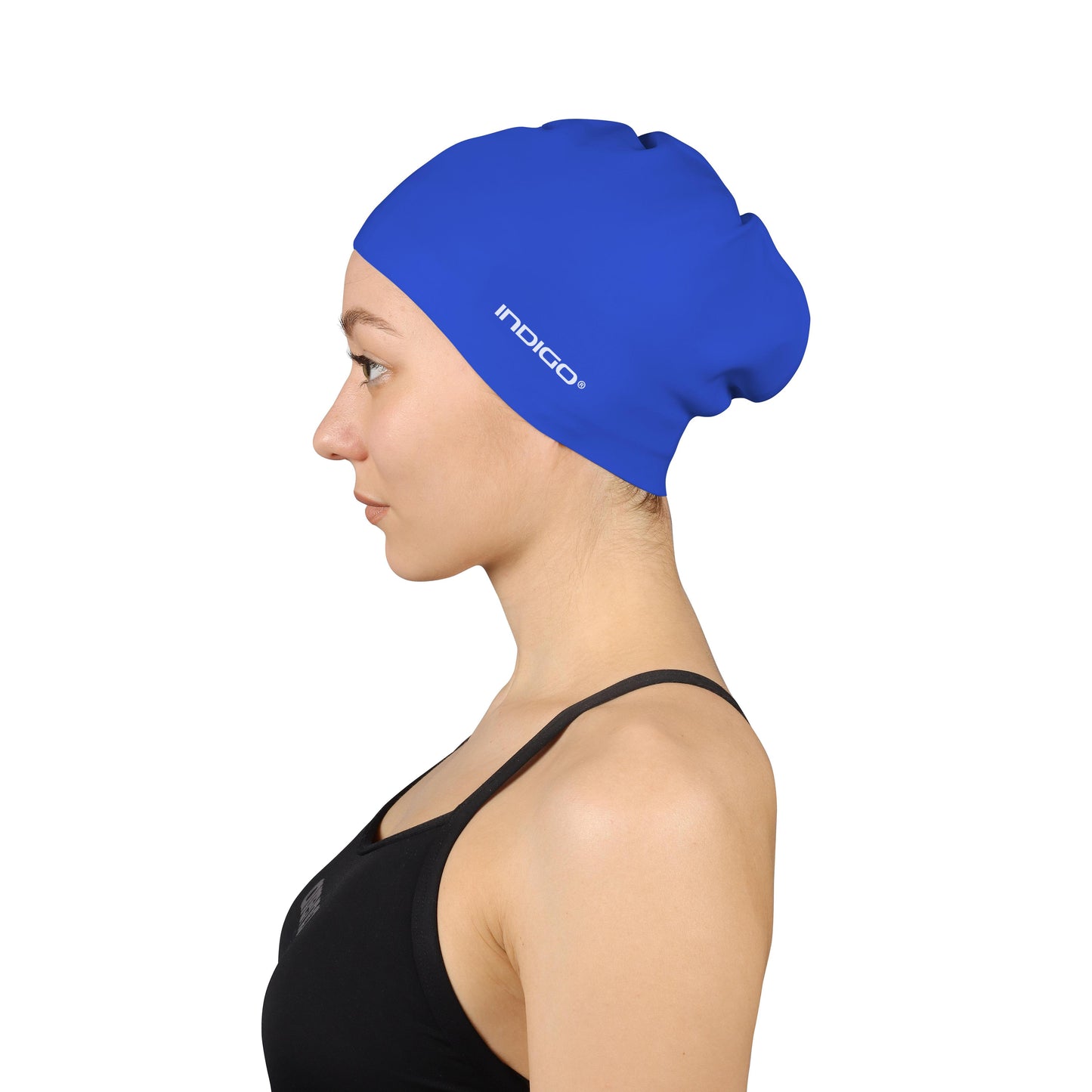 Bonnet De Natation En Silicone Pour Cheveux Longs INDIGO