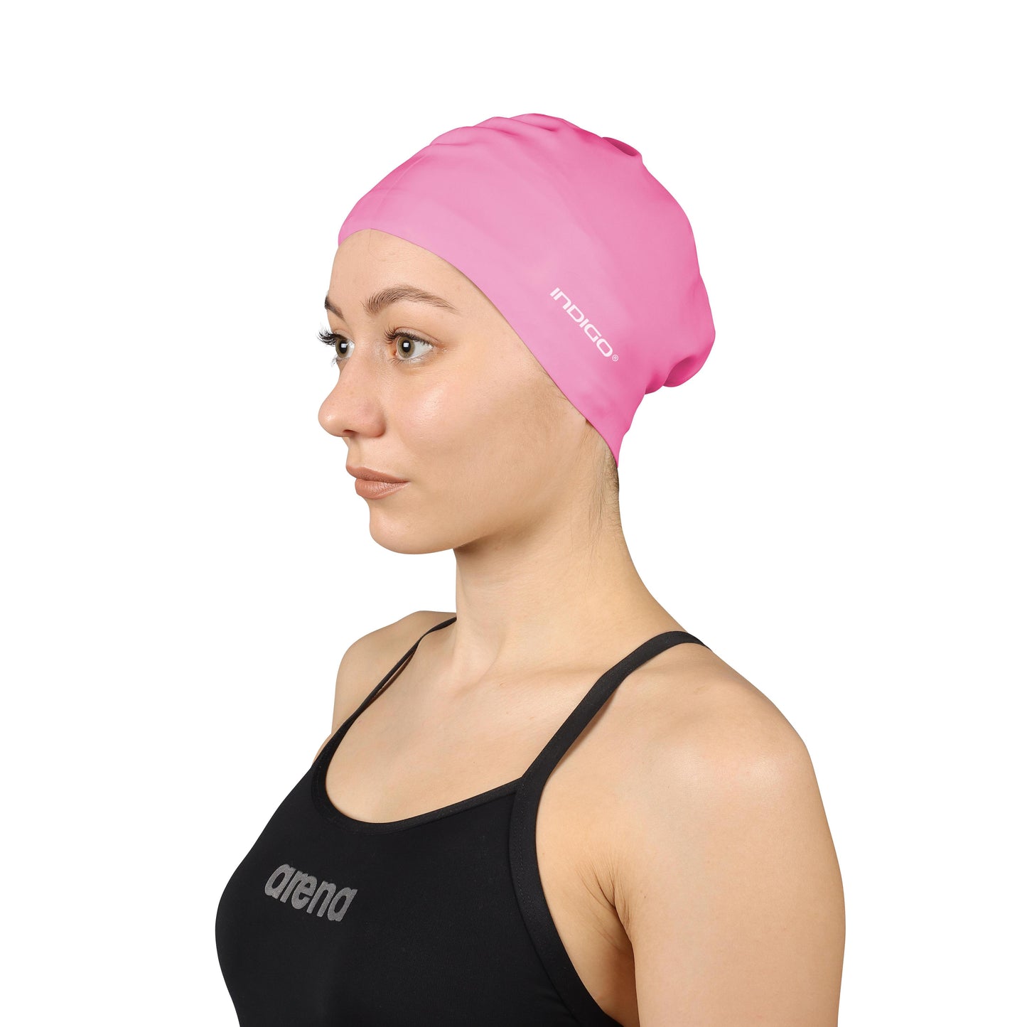Bonnet De Natation En Silicone Pour Cheveux Longs INDIGO