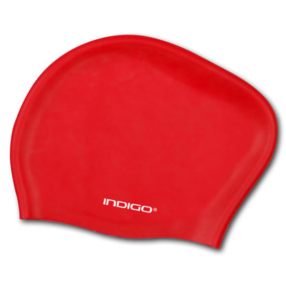 Bonnet De Natation En Silicone Pour Cheveux Longs INDIGO