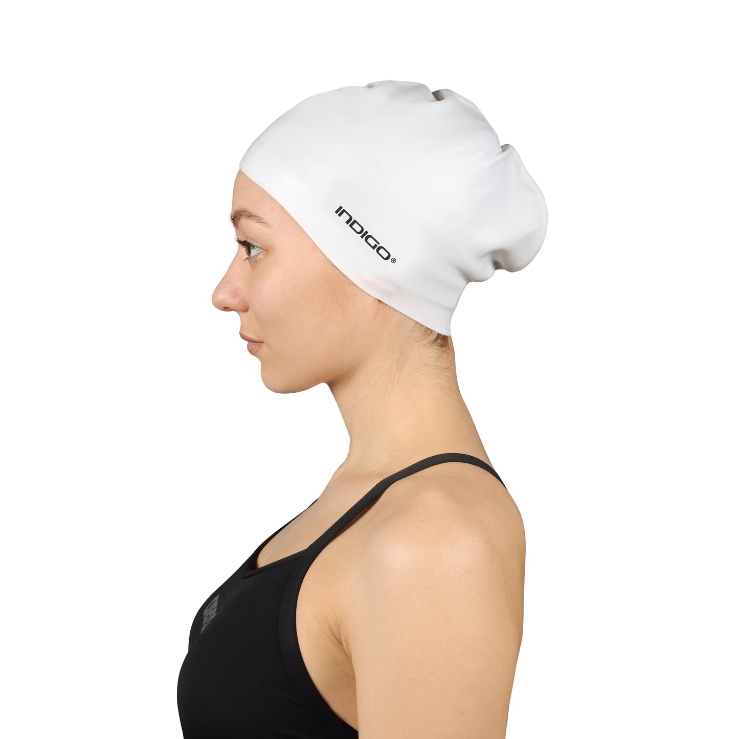 Bonnet De Natation En Silicone Pour Cheveux Longs INDIGO