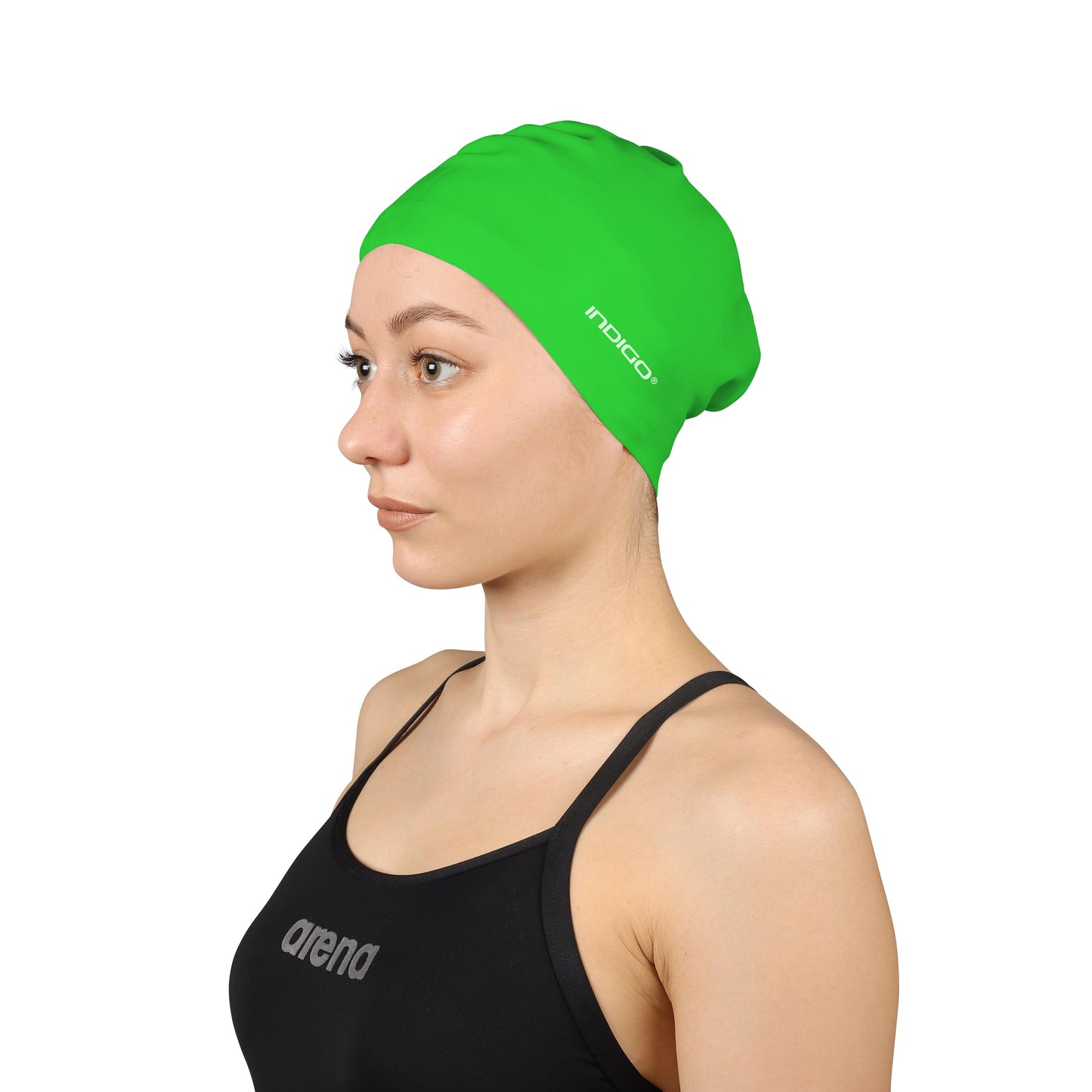 Bonnet De Natation En Silicone Pour Cheveux Longs INDIGO