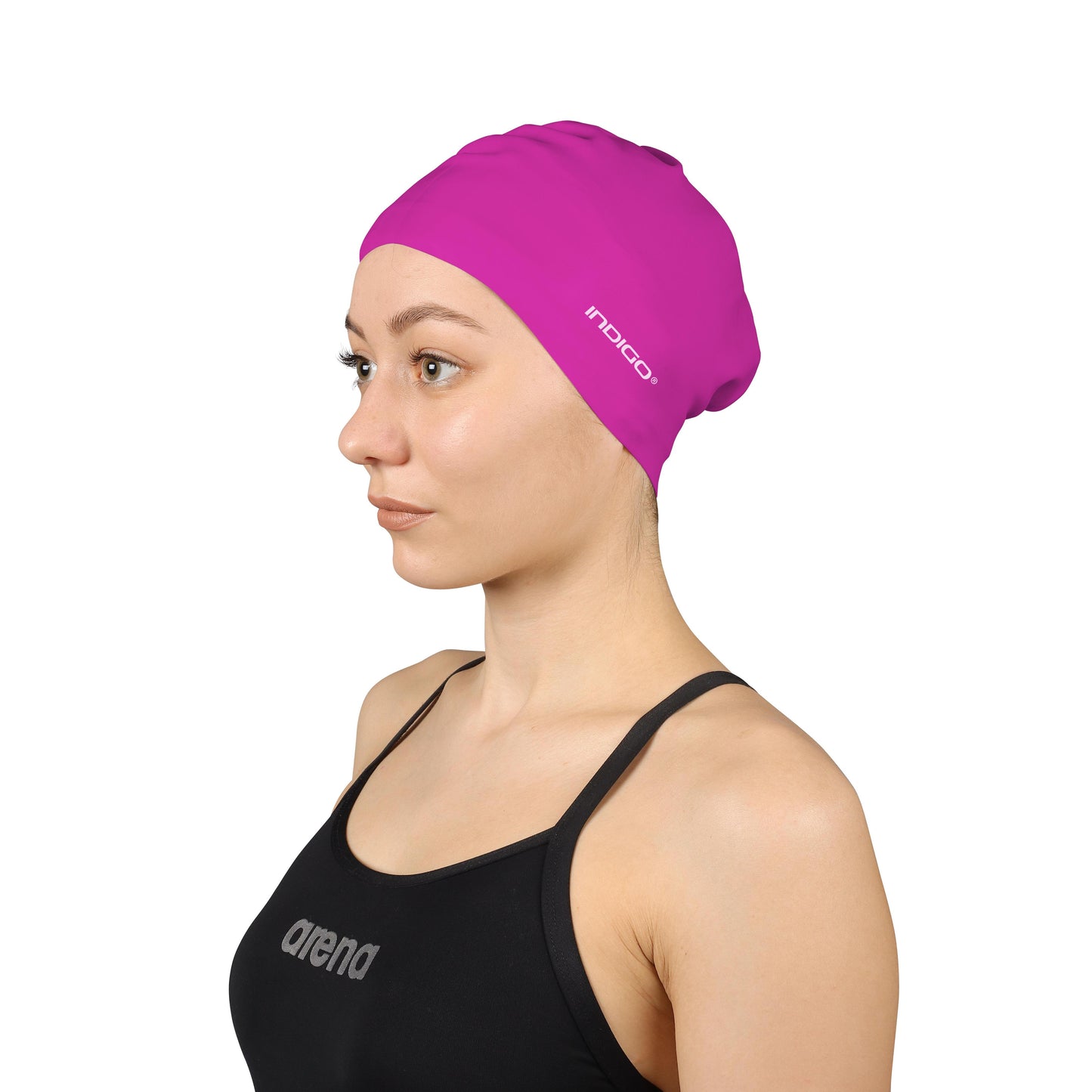 Bonnet De Natation En Silicone Pour Cheveux Longs INDIGO