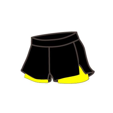 Shorts Doubles avec Tissu de Maille SOLO