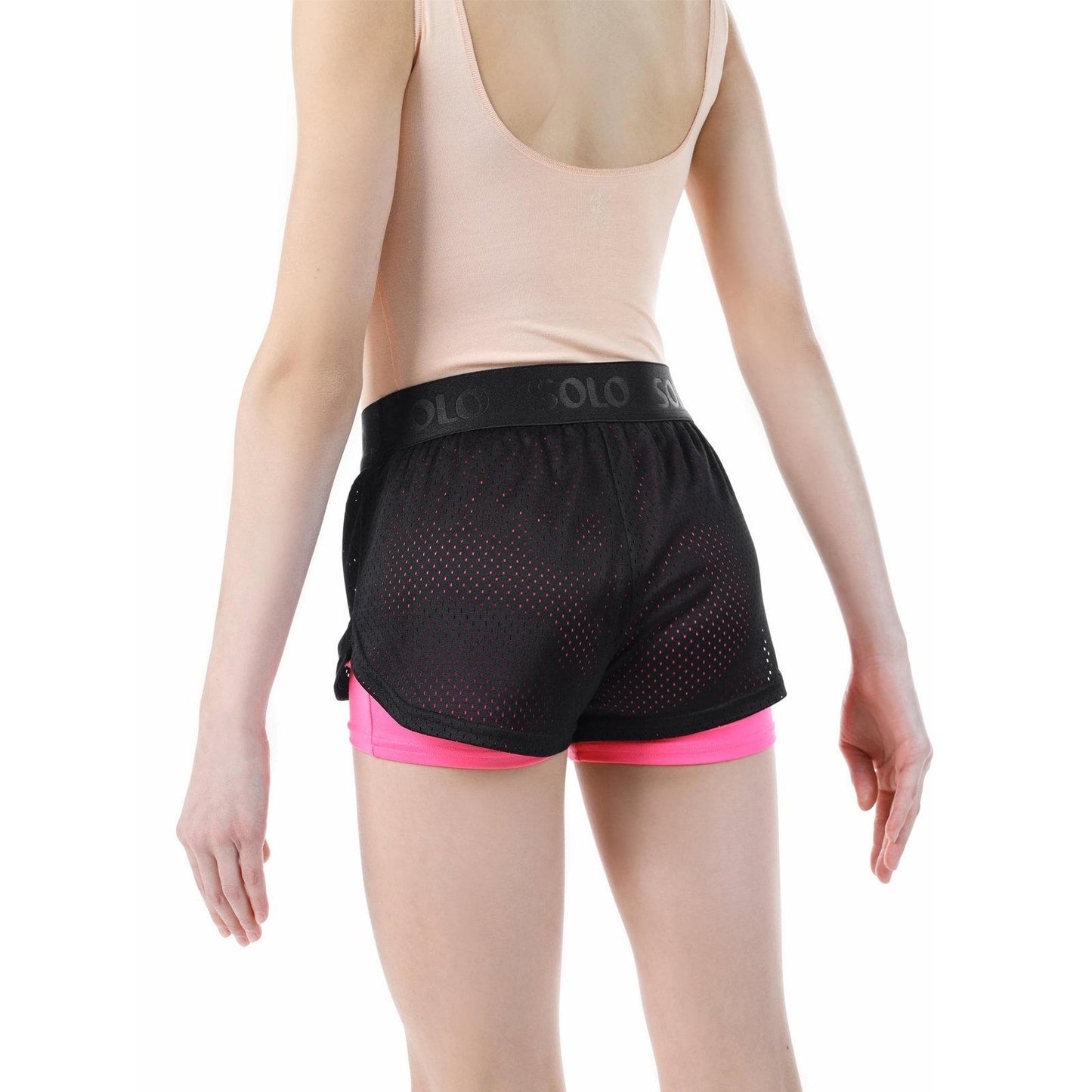 Shorts Dobles con Tela de Malla SOLO