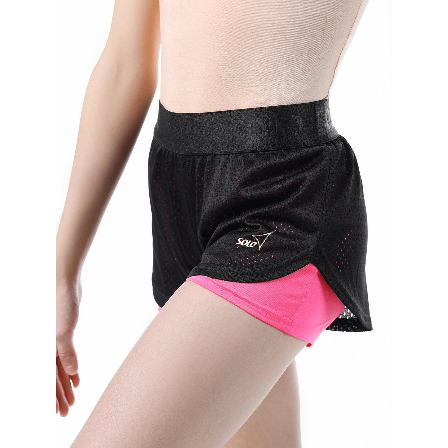 Shorts Dobles con Tela de Malla SOLO