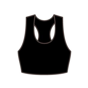 Top À Bretelles Élastique SOLO Noir