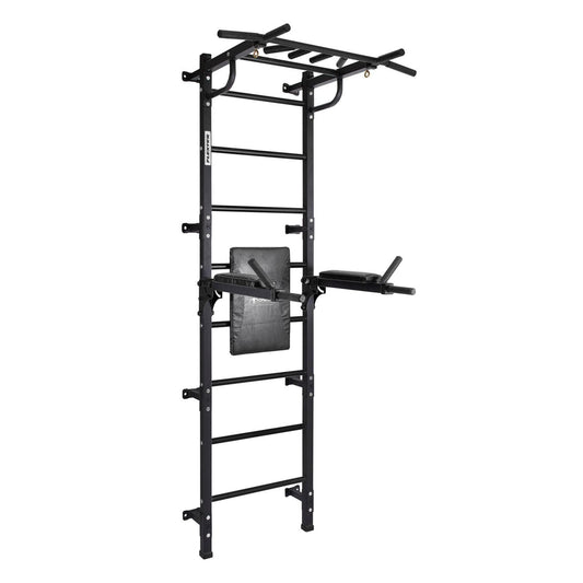 Gimnasio para Adultos de Pared con Espaldera, Barra de Dips Plegables hasta 250 kg GRAND 224*79*58 cm