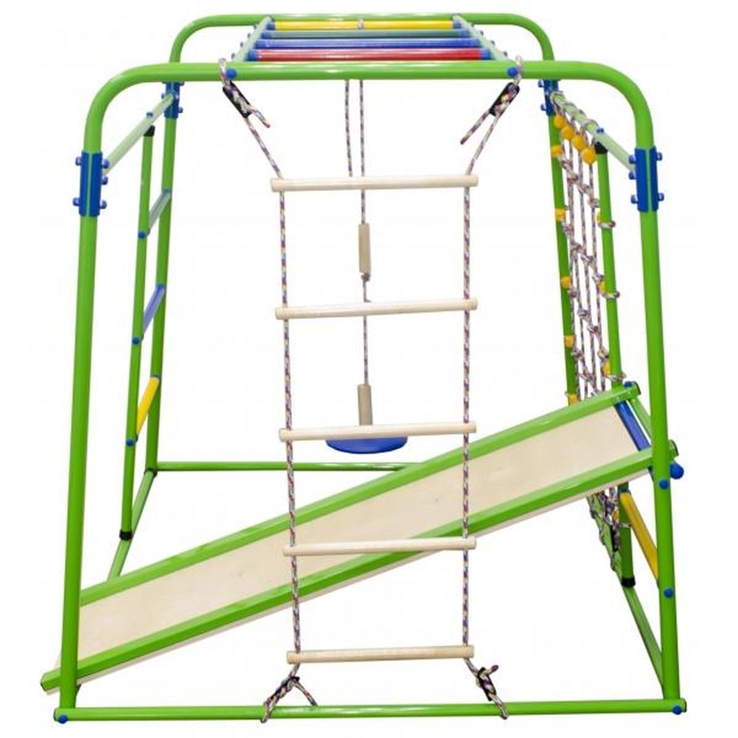 Infant Floor Gym with Ladder, Swing, and Slide START BABY PLUS1 White Rainbow 123*133*120 cm