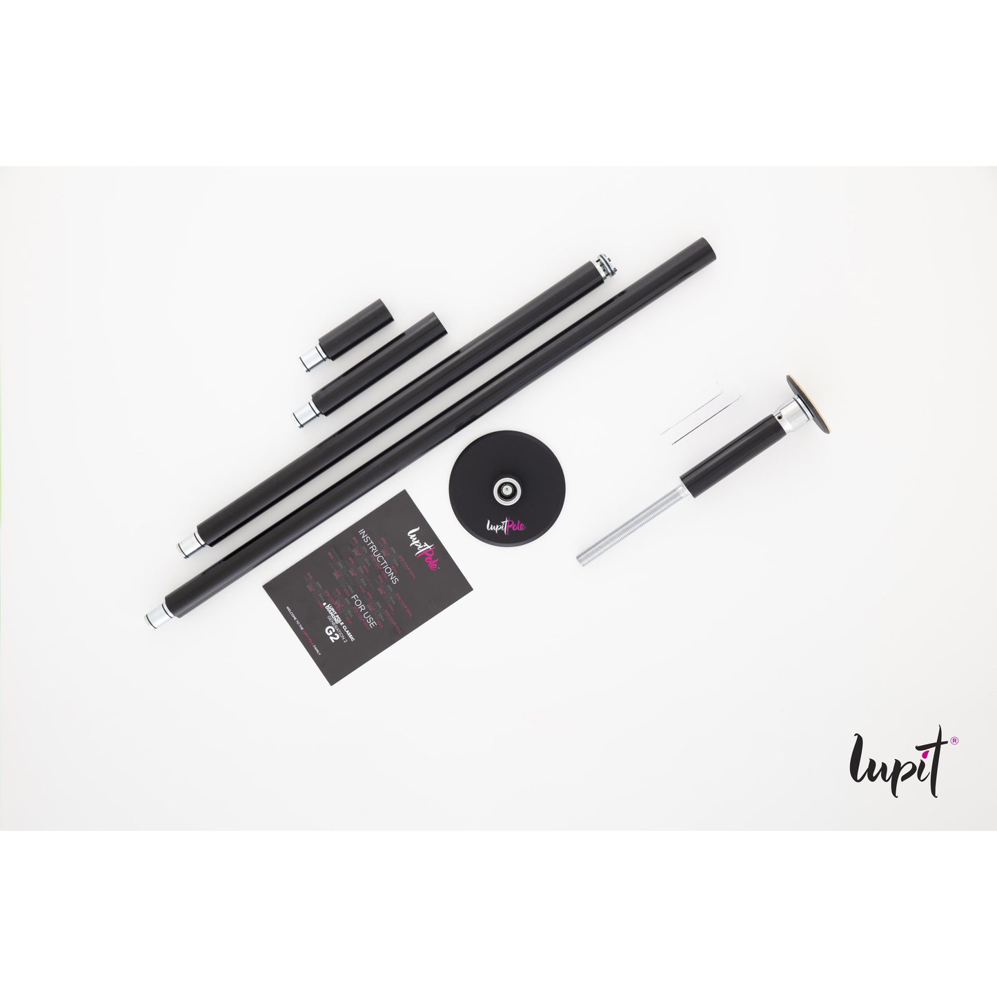 Barre Pole Dance 230-180 cm LUPIT CLASSIC 42/45mm avec Verrouillage Standard.