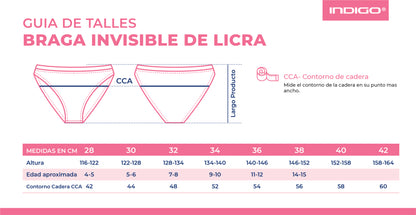 Braga de Gimnasia Invisible Con Costura Beige