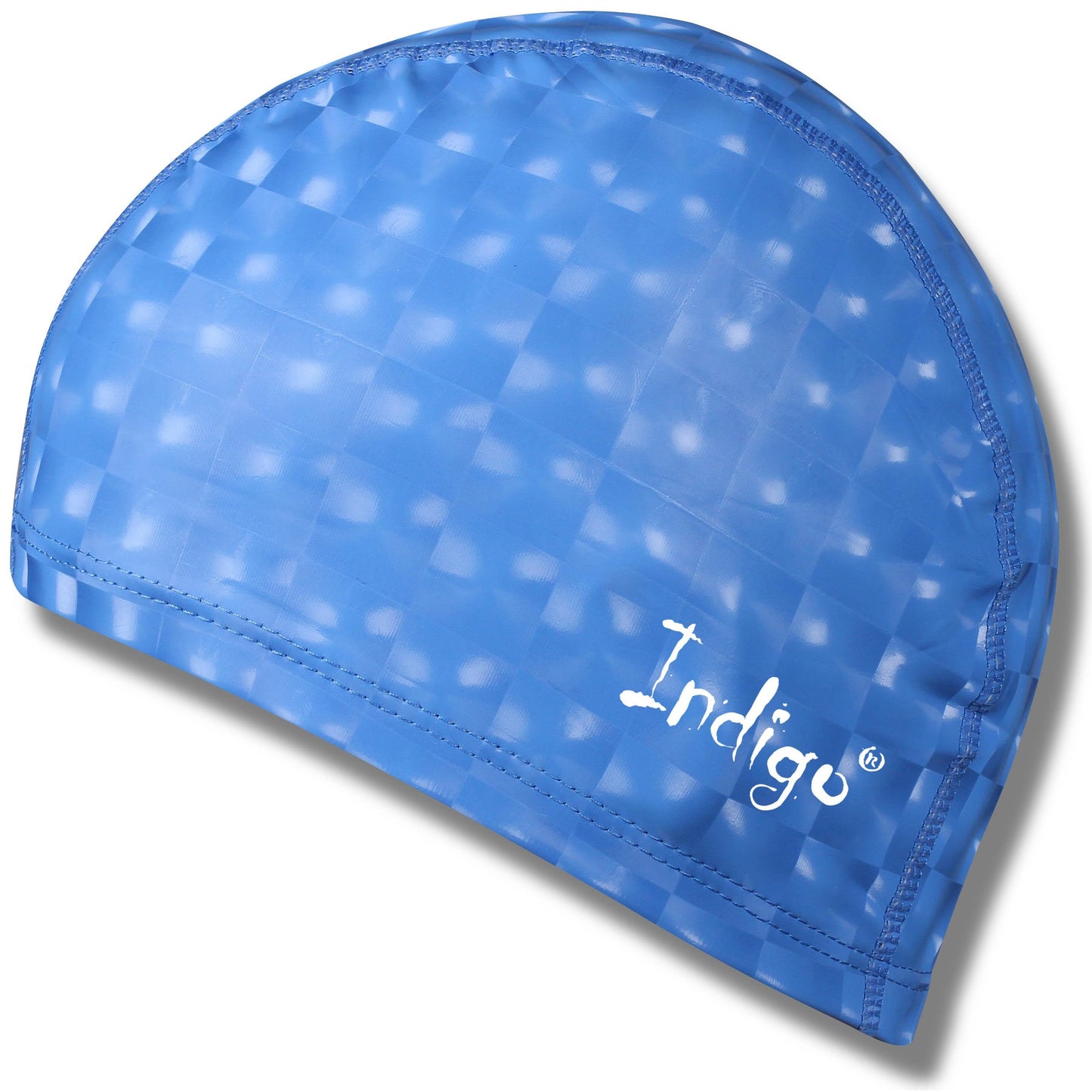 Swimming Cap Rubberized Fabric With 3D Effect INDIGO