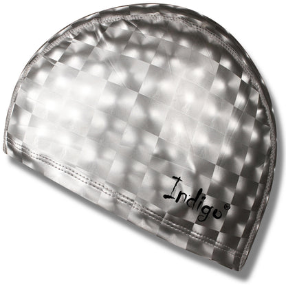 Swimming Cap Rubberized Fabric With 3D Effect INDIGO